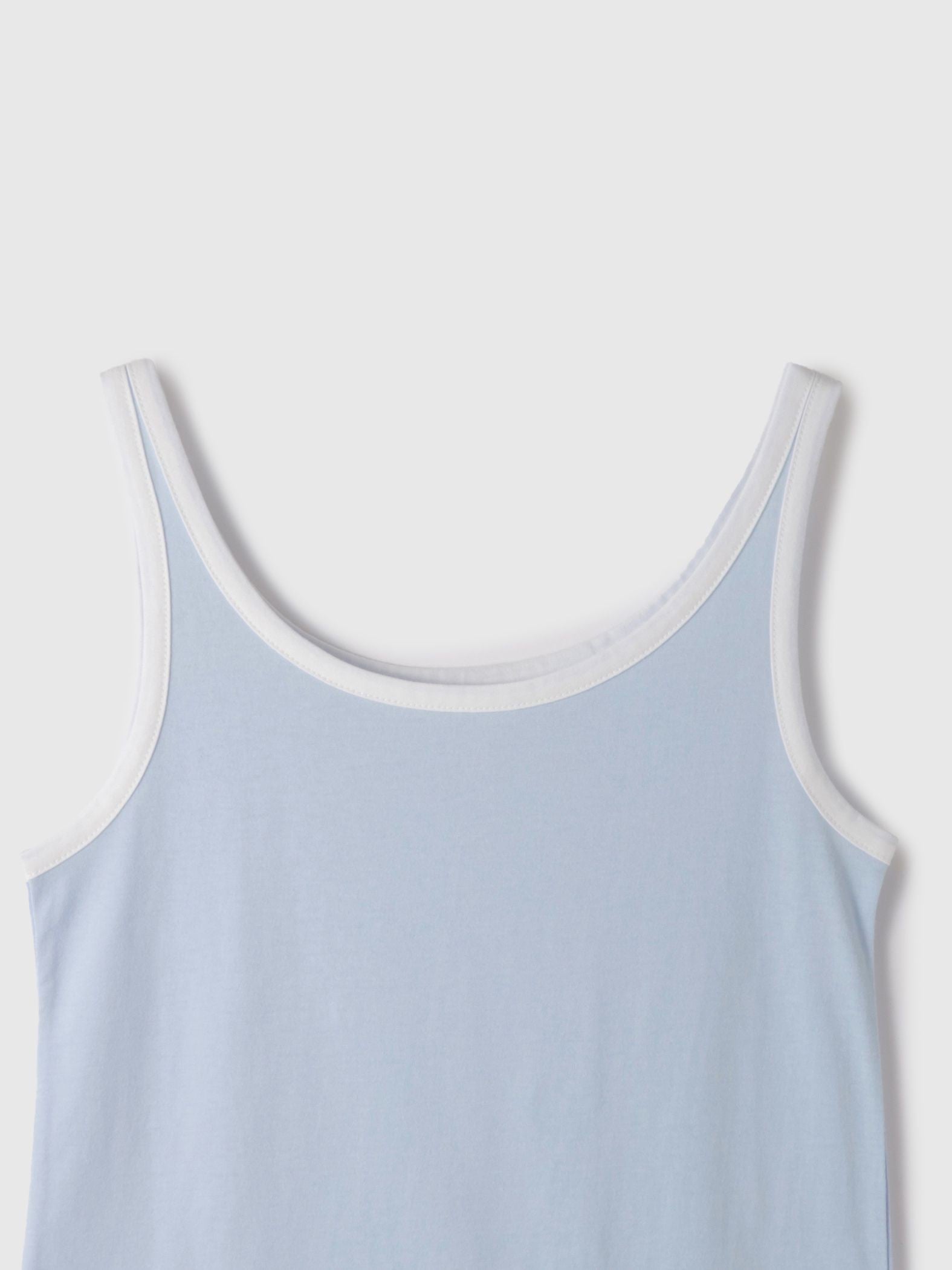 バイカラーパイピングタンクトップ