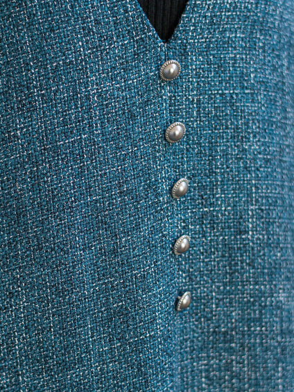 ツィードVネックジャンスカワンピース