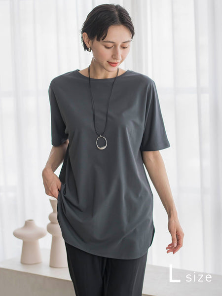 【WEB限定/大きいサイズ】”細身パンツも怖くない”Tシャツチュニック