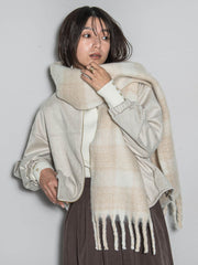 ブークレチェックストール