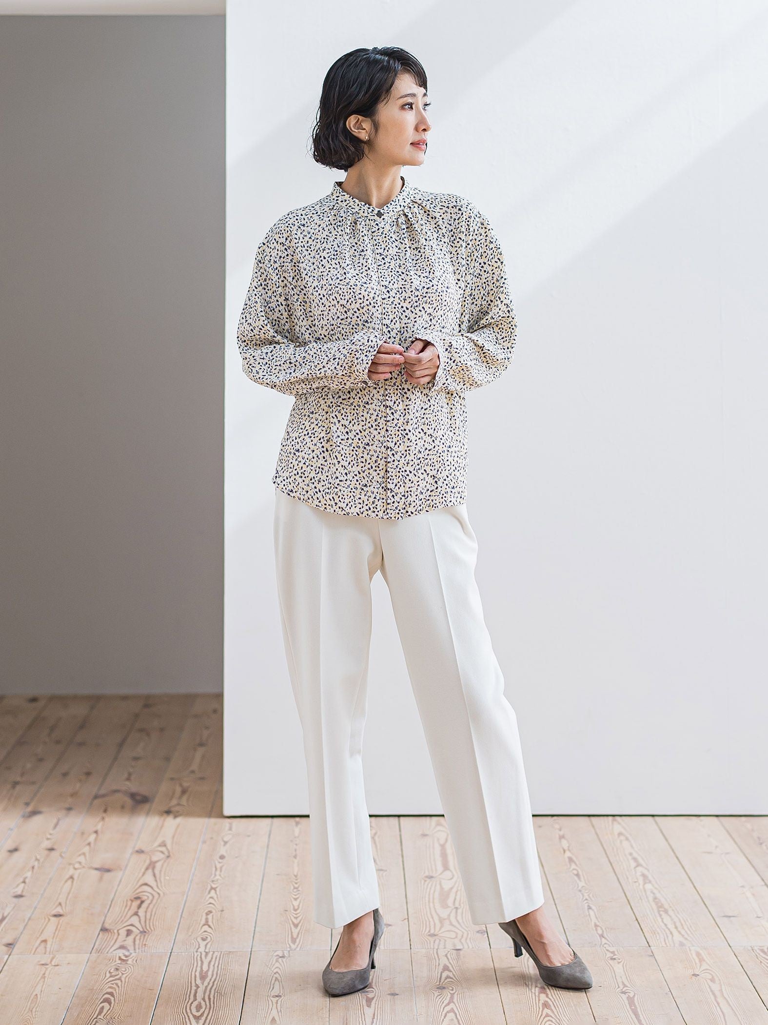 ピクシエスタストレートパンツ≪洗濯機で洗える≫