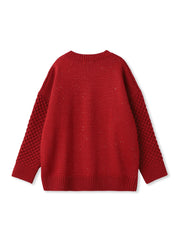 【WEB限定】ケーブル柄編みニット≪洗える≫