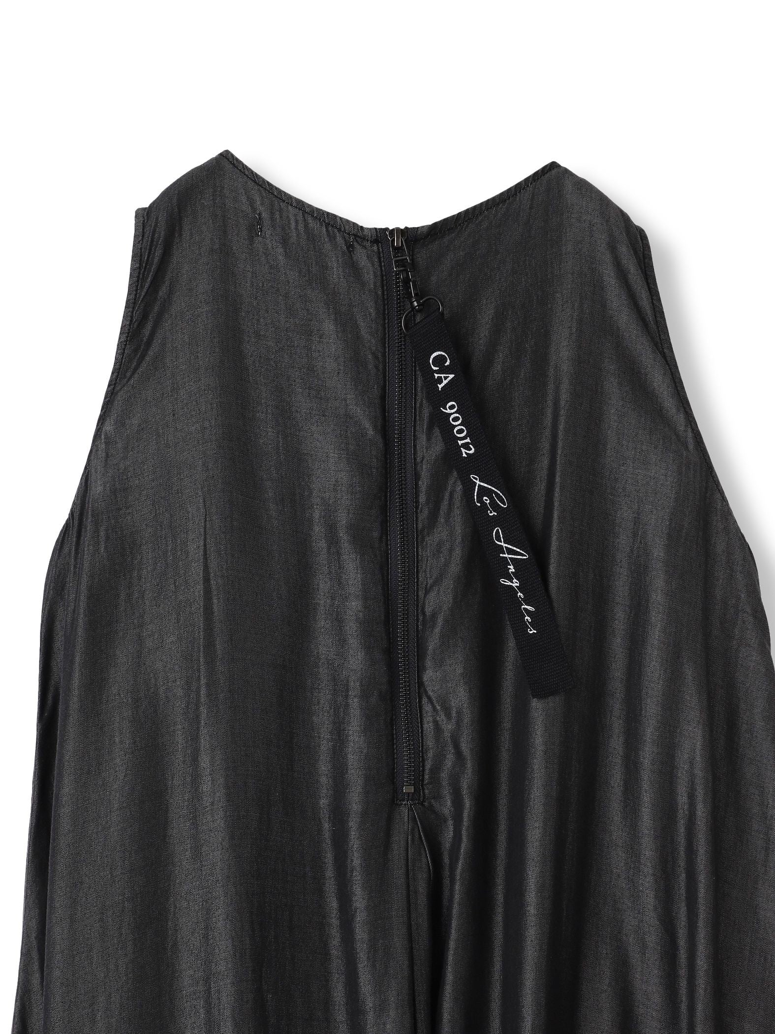 【WEB限定】バイオシルクタックZIPワンピース≪洗濯機で洗える≫