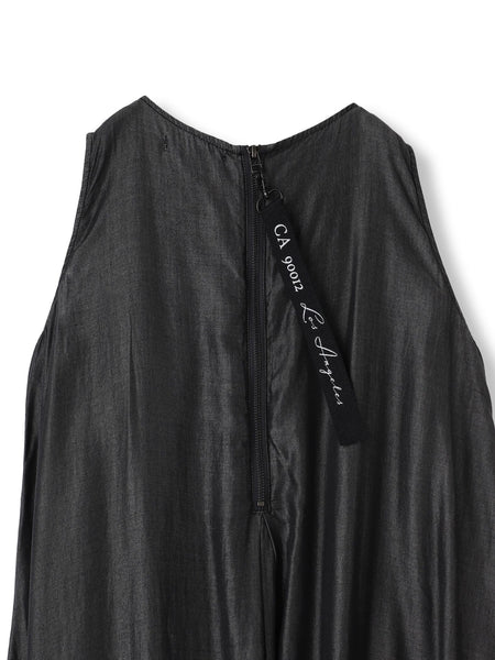 【WEB限定】バイオシルクタックZIPワンピース≪洗濯機で洗える≫