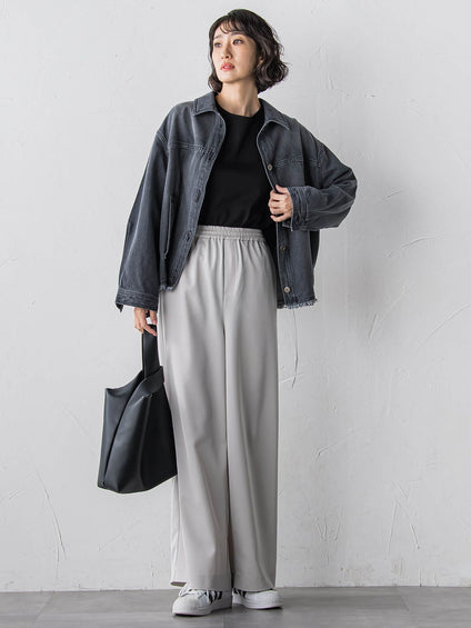 【大きいサイズ】【受注会限定】刺繍ロゴ入りカットソー