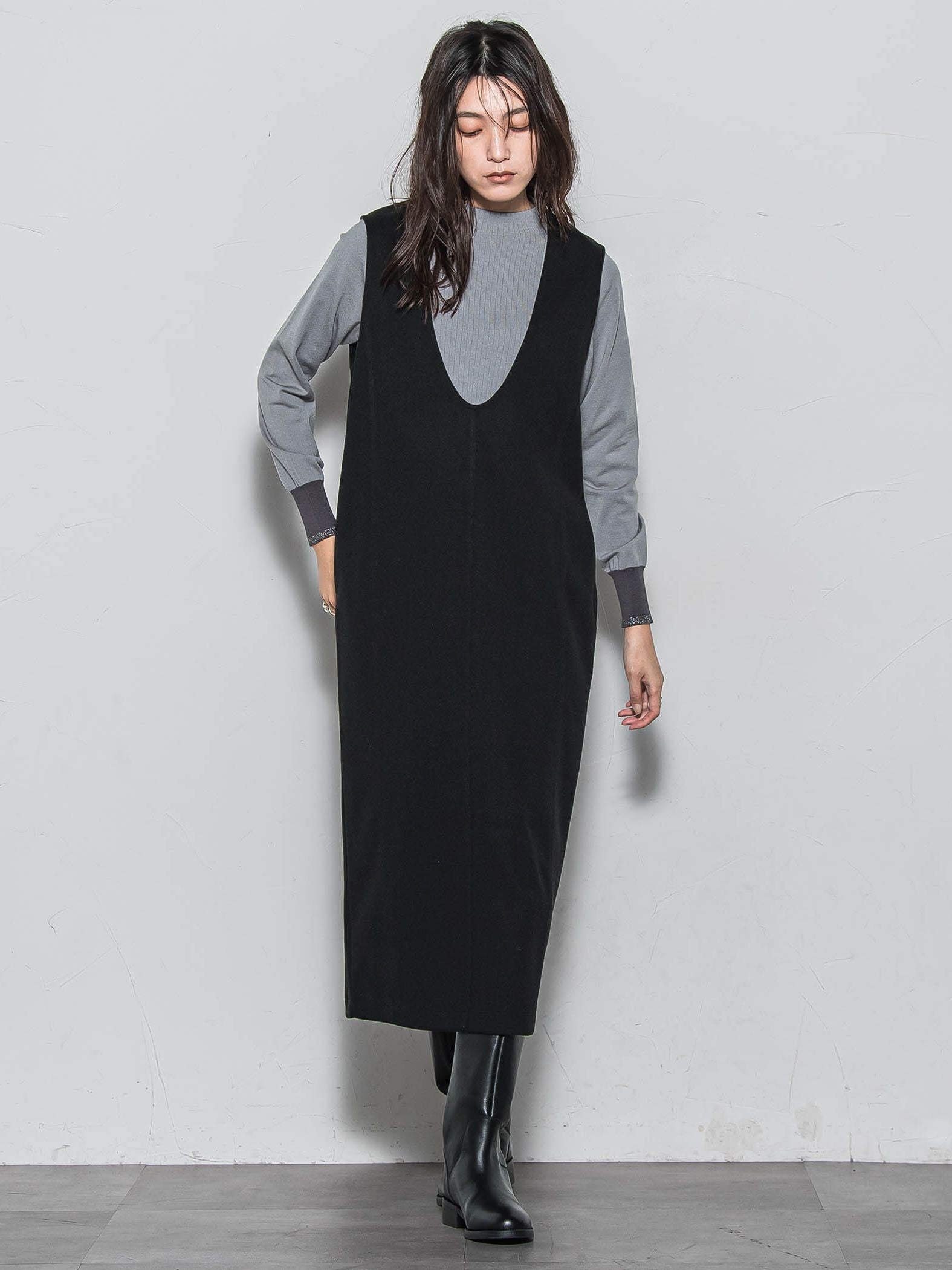 【楽・美・軽】ー3kg見えIラインワンピース≪手洗い可能≫