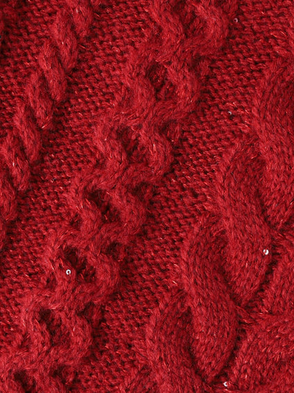 【WEB限定】ケーブル柄編みニット≪洗える≫