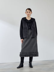 フェイクムートンファーペプラムジレ