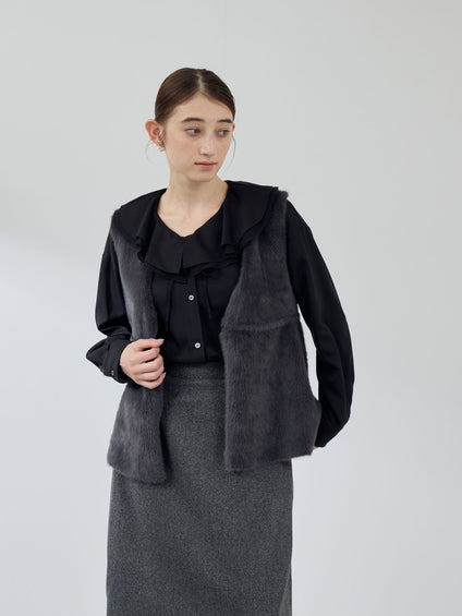 フェイクムートンファーペプラムジレ