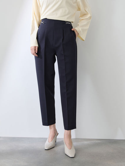 ダブルクロスストレッチビットテーパードパンツ