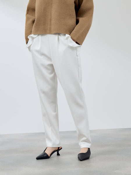 フリルポケットテーパードパンツ≪手洗い可能≫