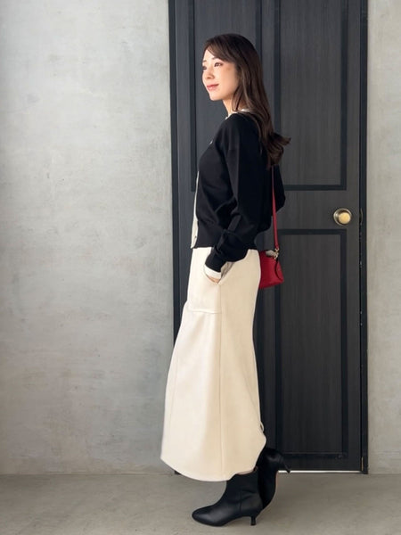 【WEB限定】フェイクスエードナロースカート≪セットアップ対応≫