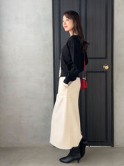 【WEB限定】フェイクスエードナロースカート≪セットアップ対応≫