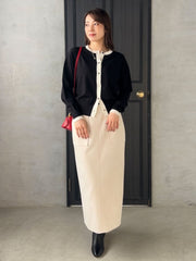 【WEB限定】フェイクスエードナロースカート≪セットアップ対応≫
