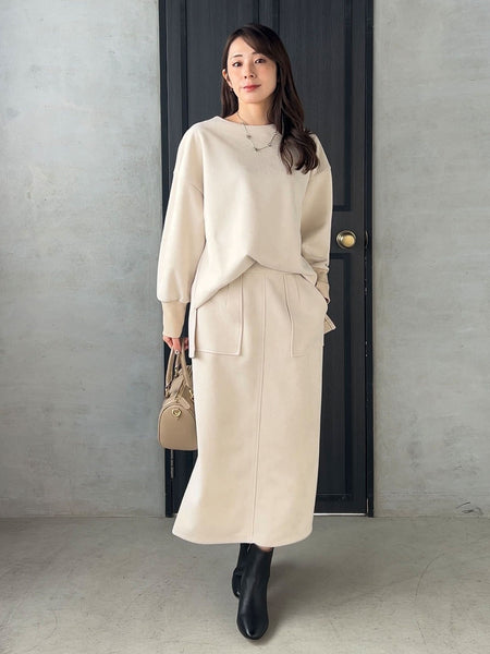 【WEB限定】フェイクスエードナロースカート≪セットアップ対応≫