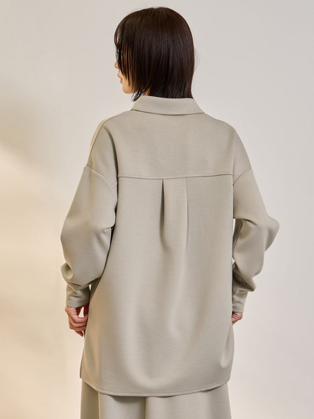 【SET】ダンボールニットスキッパートップ×スカート2ピース