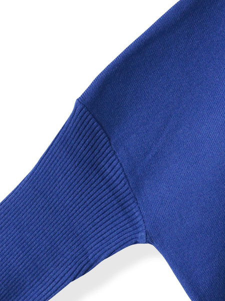 【WEB限定】”前後で印象が変わる”ドルマンバイカラーニット