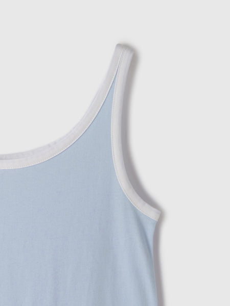 バイカラーパイピングタンクトップ
