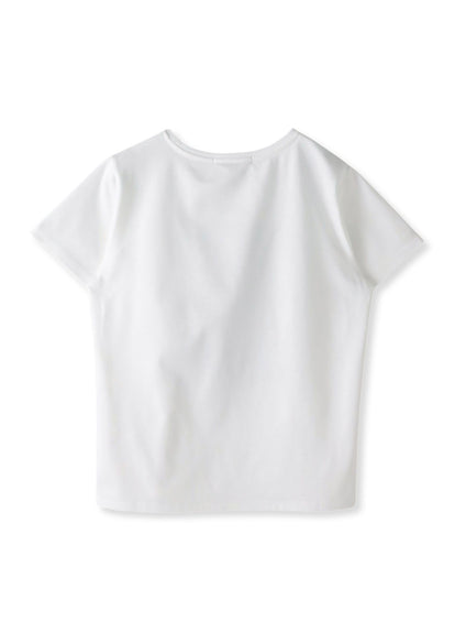 ペイズリープリントTシャツ≪洗濯機で洗える≫