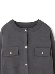 ポケットデザインニットカーディガン≪洗濯機で洗える≫