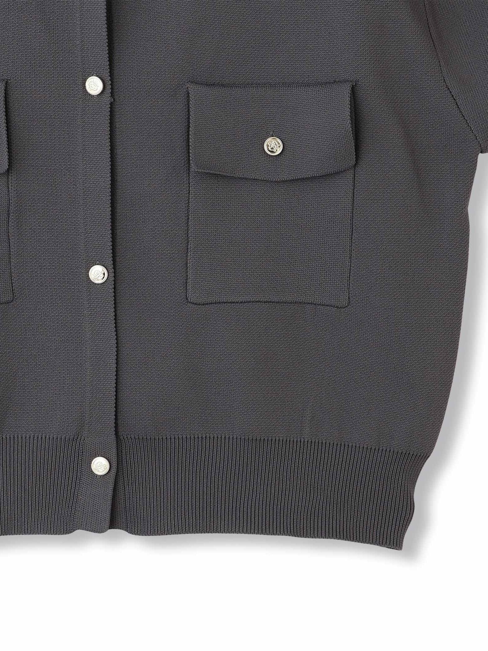 ポケットデザインニットカーディガン≪洗濯機で洗える≫