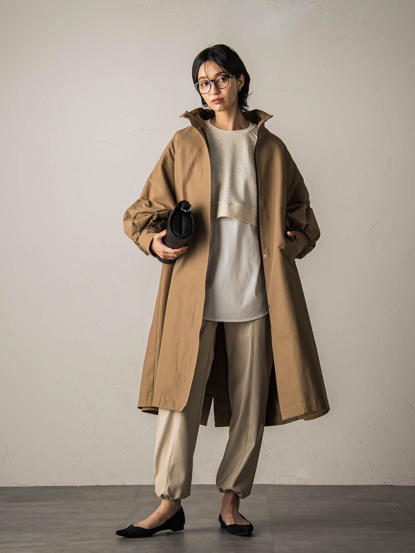 裏毛クロップドトレーナー≪洗濯機で洗える≫