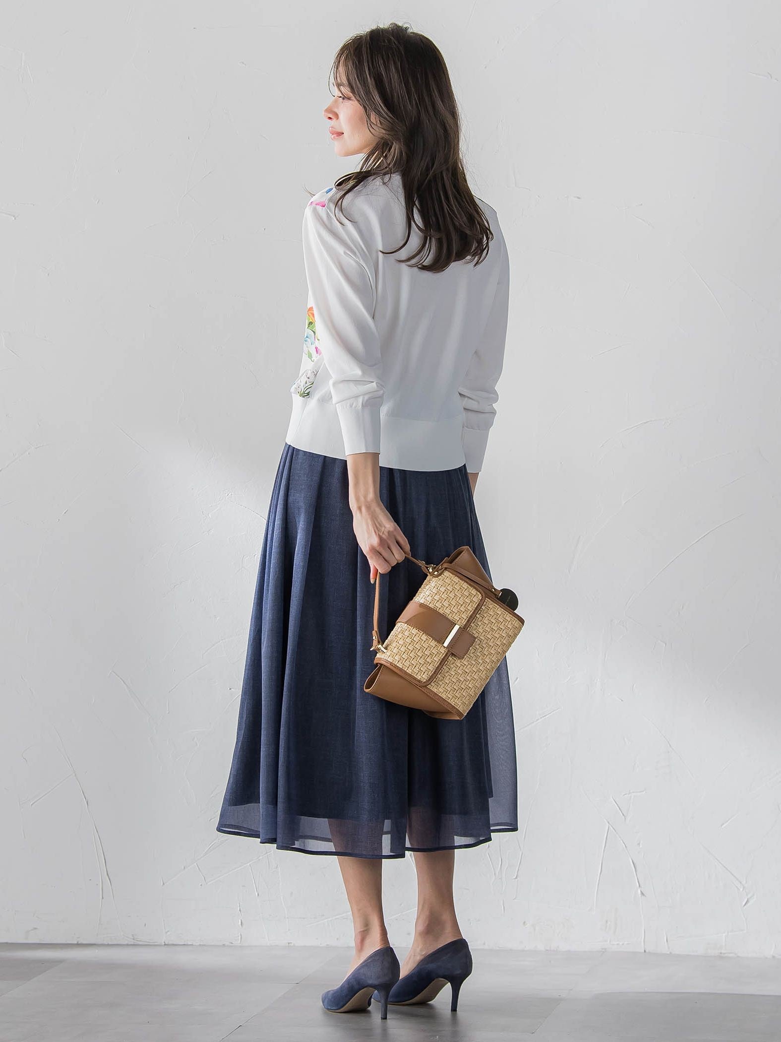 ビッグフラワーブーケカーディガン