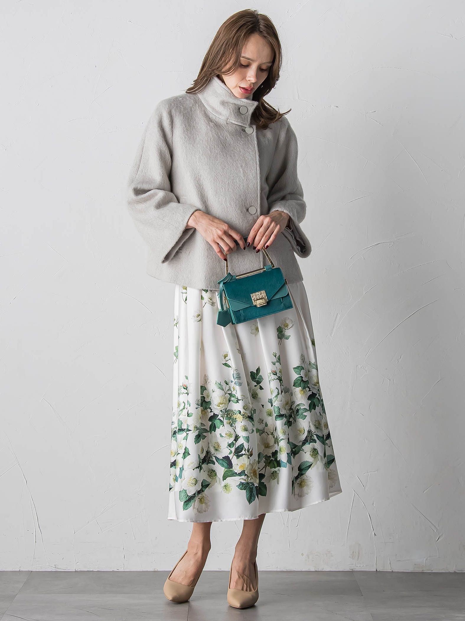 シャギーショートコート