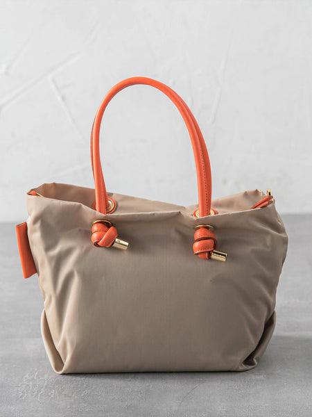 【WEB限定】【VIOLAd'ORO】ノットハンドルナイロントート BIANCA / V-2174