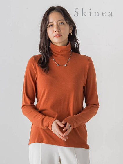 【WEB限定】【Skinea】≪着るスキンケア≫タートルネックカットソー