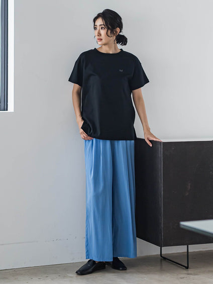 【WEB限定】ウエストギャザーワイドパンツ≪手洗い可能≫