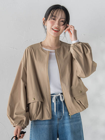 【WEB限定】2WAYサーブルクロス撥水ブルゾン