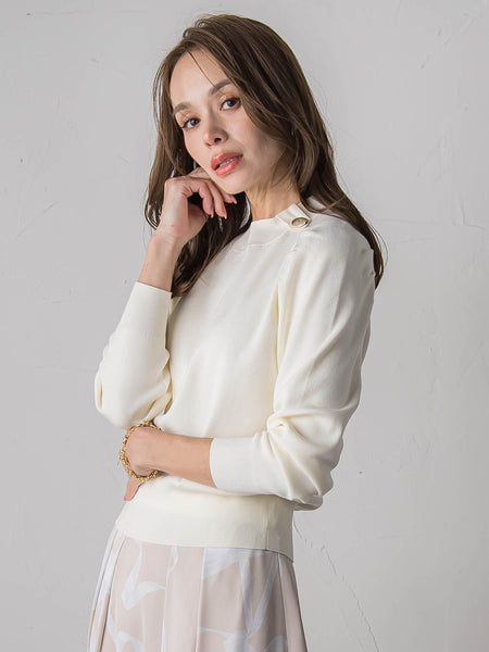 トゥシューズスカーフ付きニット