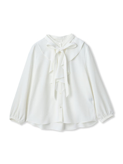 バックサテンブラウス