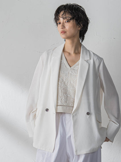 ヴィンテージメッシュダブルブレストジャケット