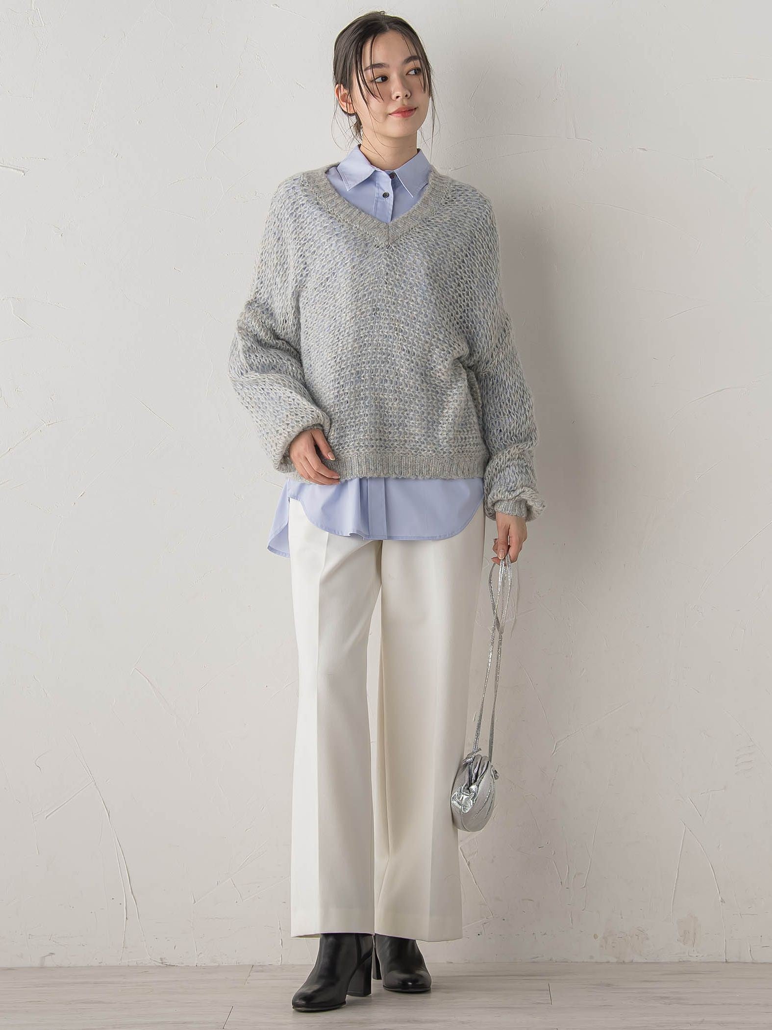 ボリュームスリーブシャツ≪洗濯機で洗える≫