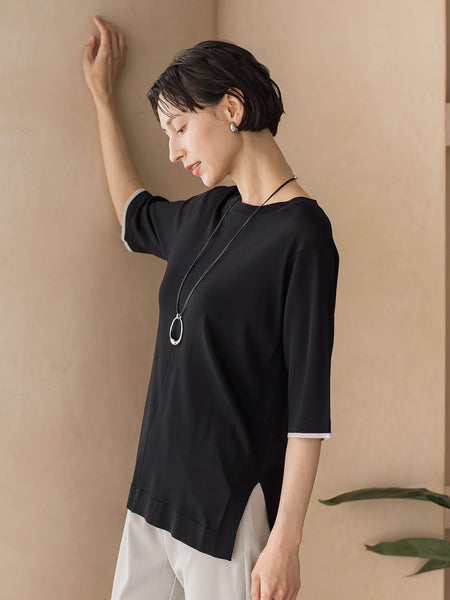 【大きいサイズ/新色追加】Tシャツニット