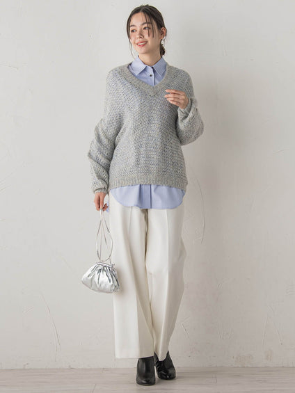 ボリュームスリーブシャツ≪洗濯機で洗える≫