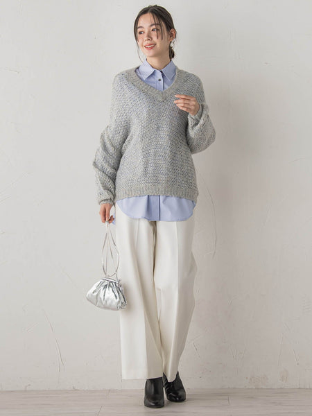 ボリュームスリーブシャツ≪洗濯機で洗える≫