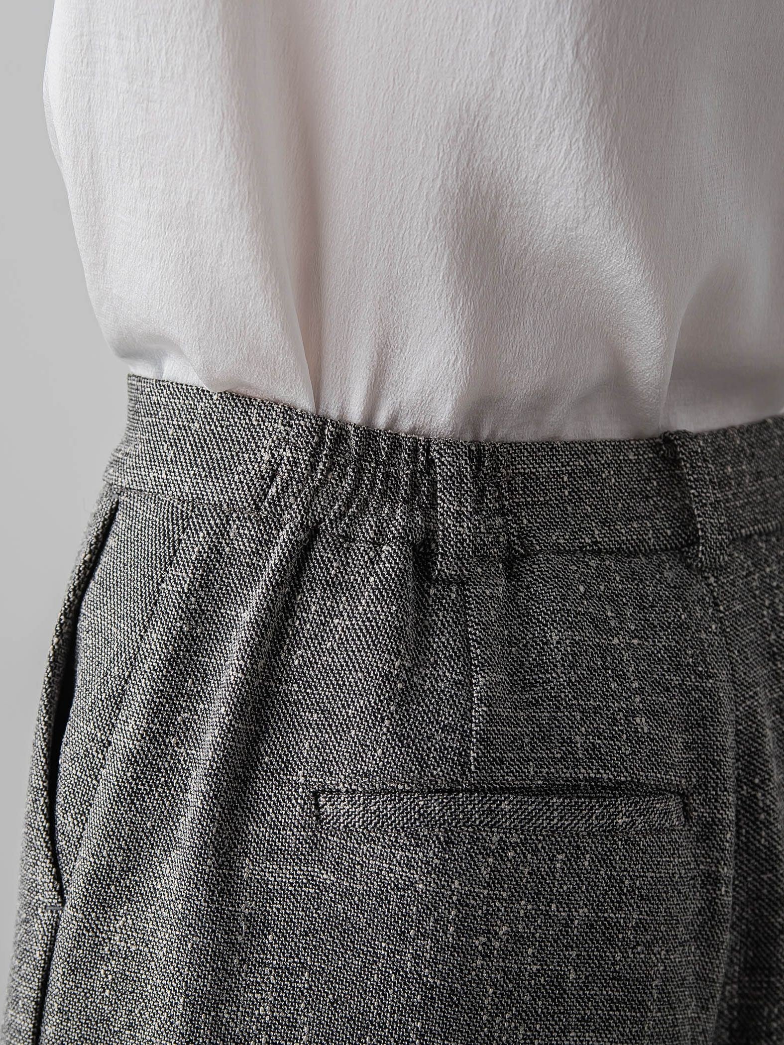 ノンウールツィードパンツ≪洗濯機で洗える/セットアップ対応≫