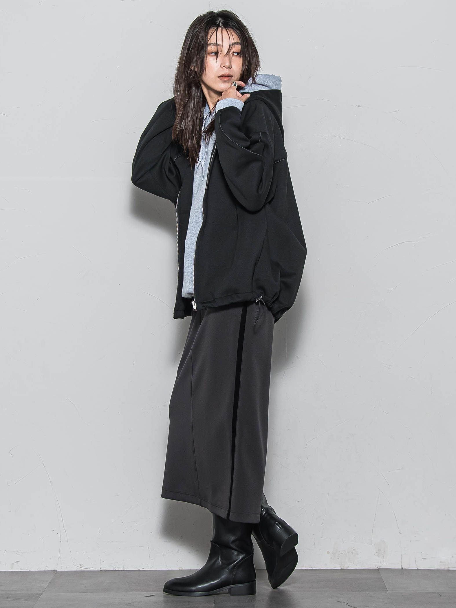 【WEB限定】フードジップダンボールパーカー≪手洗い可能≫