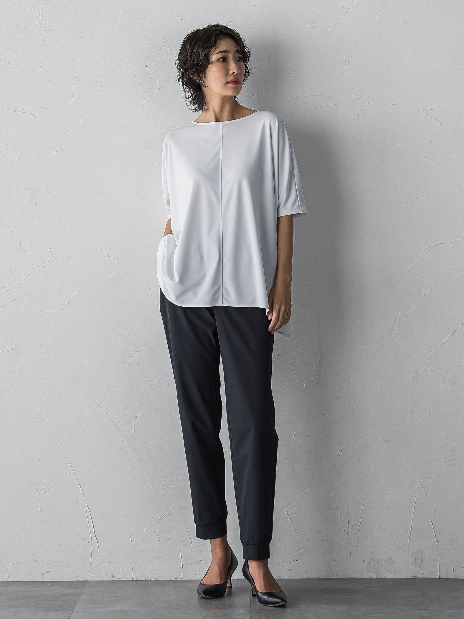 【大きいサイズ/受注会限定】エメラルドフロウジョンカットソー