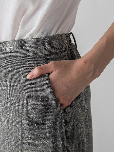 ノンウールツィードパンツ≪洗濯機で洗える/セットアップ対応≫