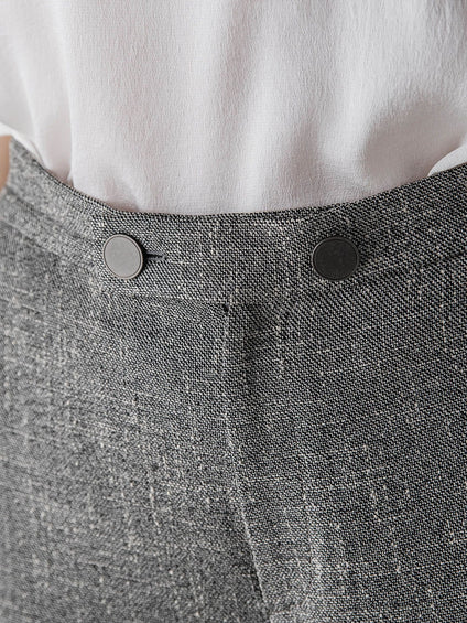 ノンウールツィードパンツ≪洗濯機で洗える/セットアップ対応≫