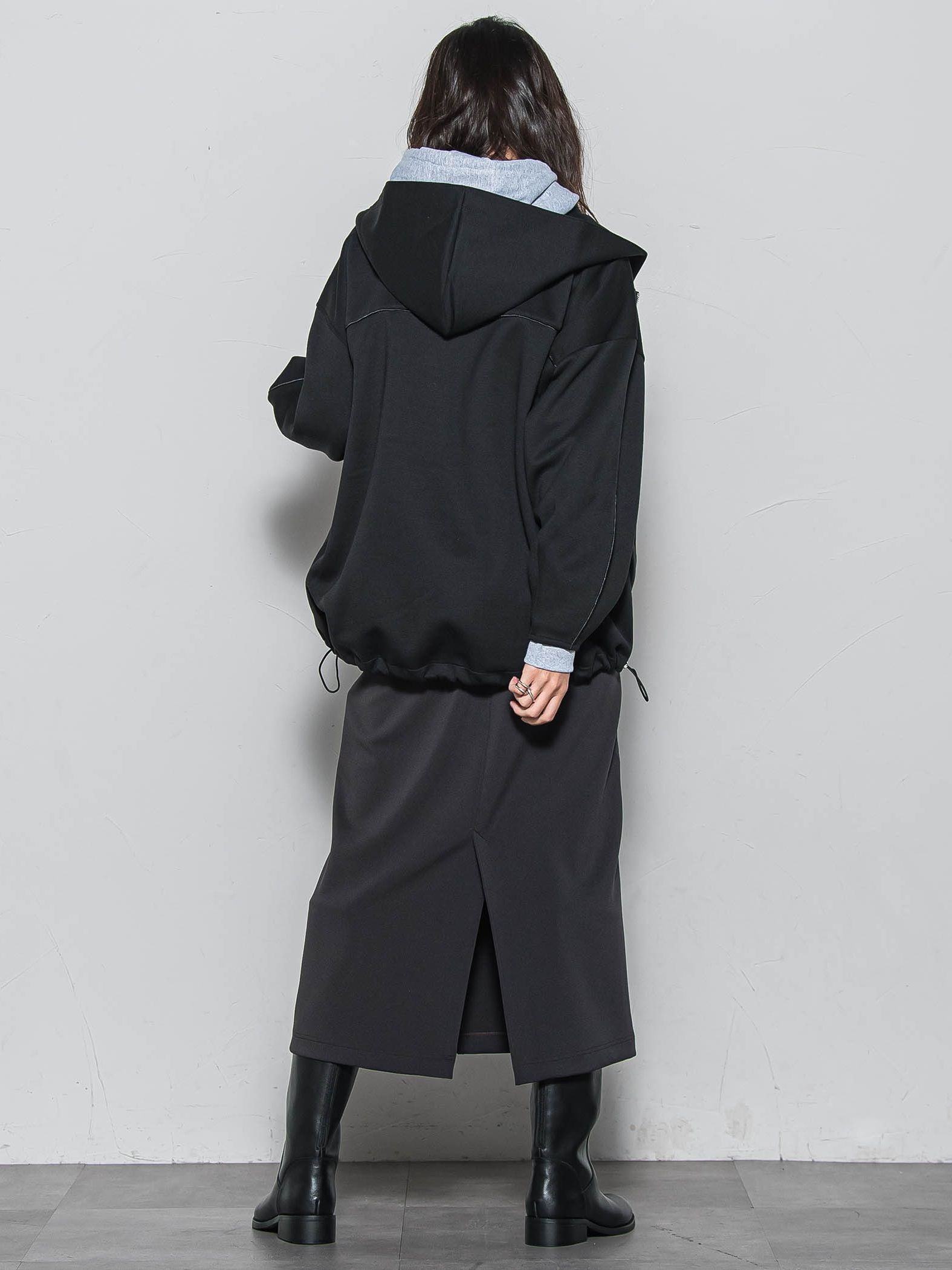 【WEB限定】フードジップダンボールパーカー≪手洗い可能≫