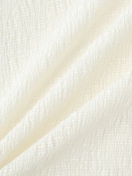 Recycle Slub BluseクロップドTシャツ