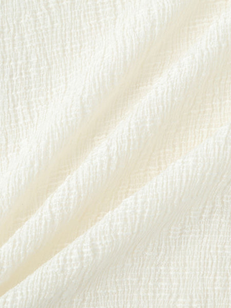 Recycle Slub BluseクロップドTシャツ