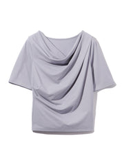 カットドレープTシャツ≪洗濯機で洗える≫