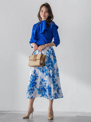 ビッグフラワーブーケスカート