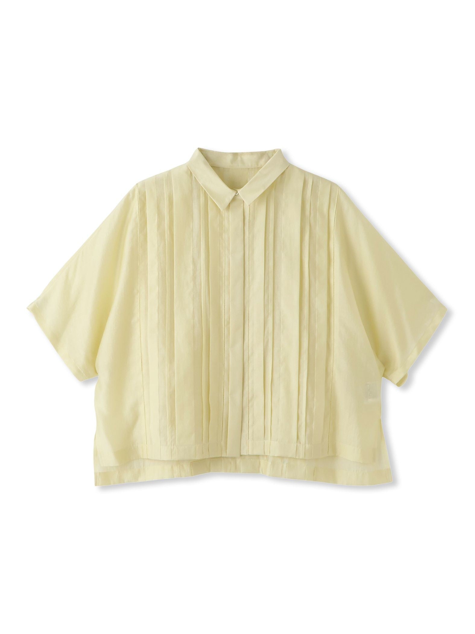 ピンタックレースブラウス≪手洗い可能≫